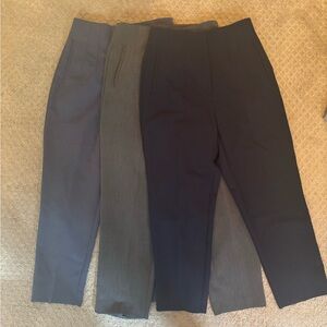 Zara High Waisted Women's Trousers - Blue, Gray, Navy